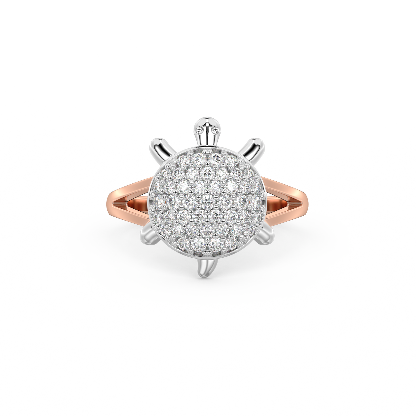 Diamond Ring for her in Rose & White Gold DRG22552