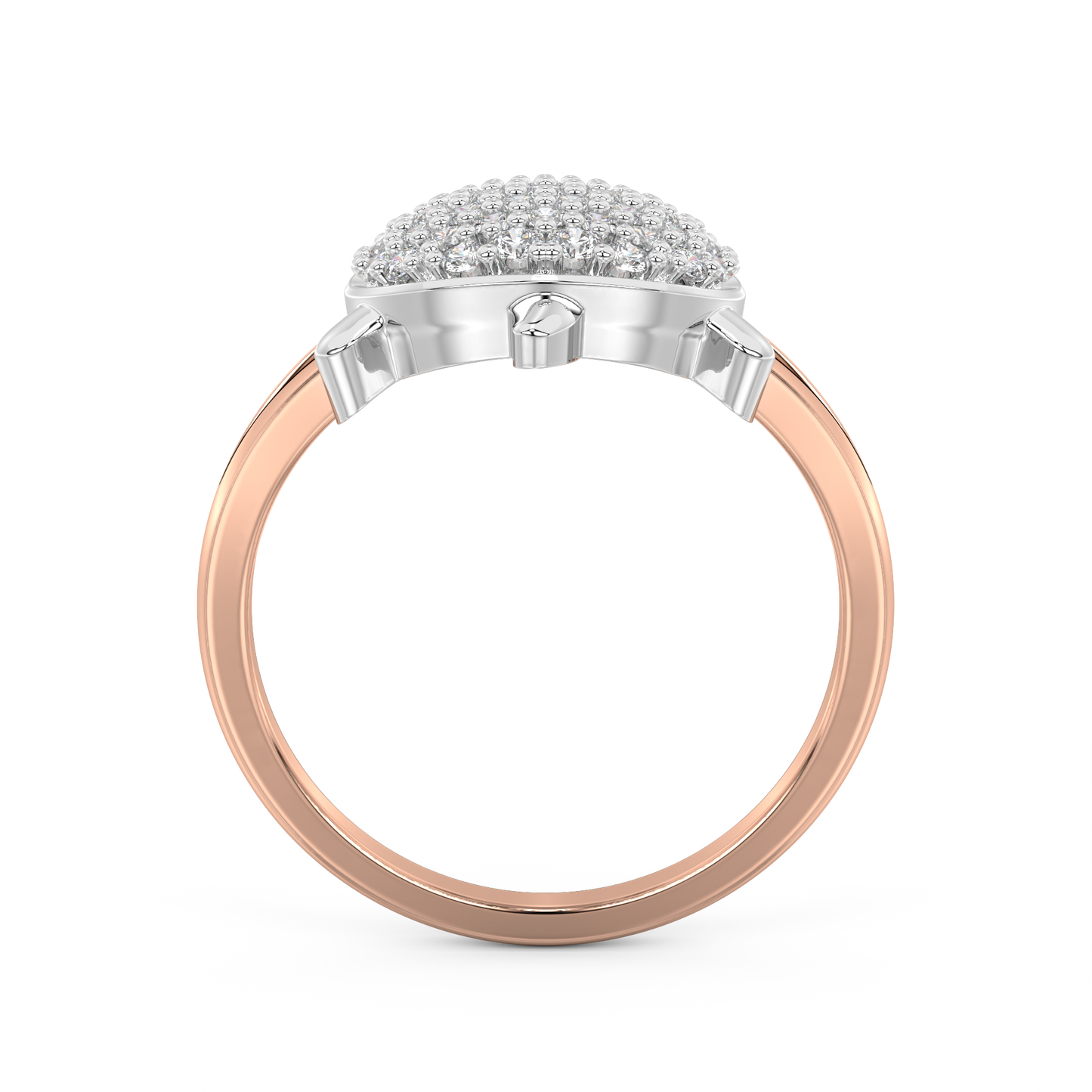 Diamond Ring for her in Rose & White Gold DRG22552