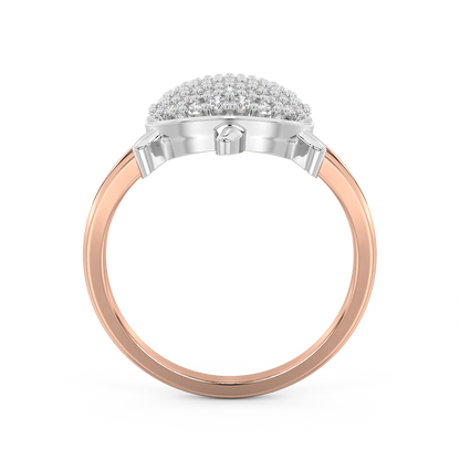 Diamond Ring for her in Rose & White Gold DRG22552