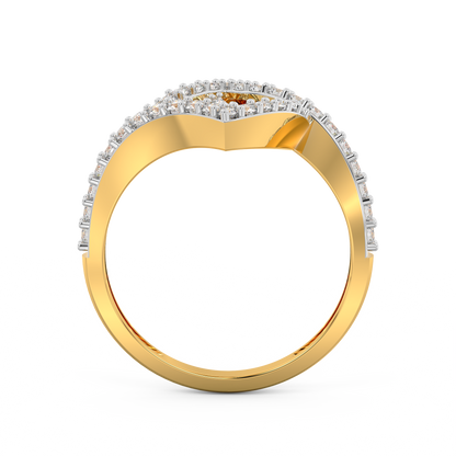 Diamond Ring for her in Yellow Gold DRG22556