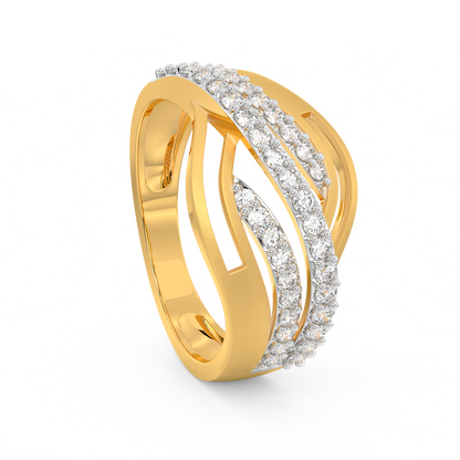 Diamond Ring for her in Yellow Gold DRG22558