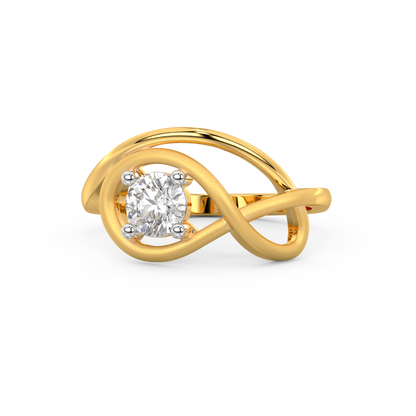 Diamond Ring for her in Yellow Gold DRG22559