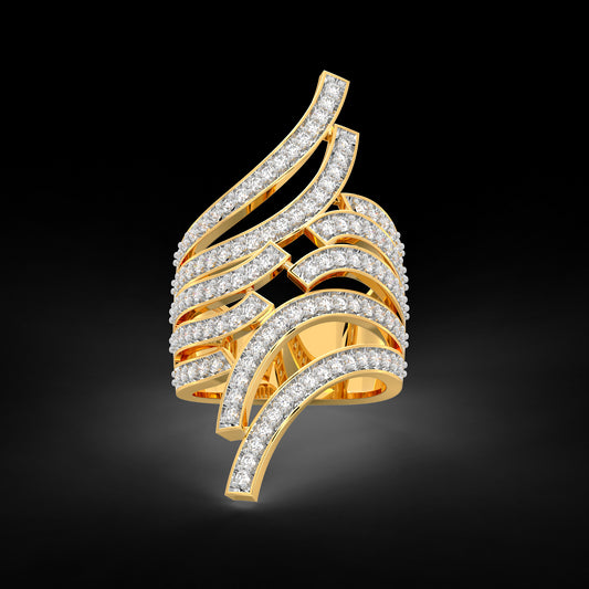 Diamond Ring for her in Yellow Gold DRG22565