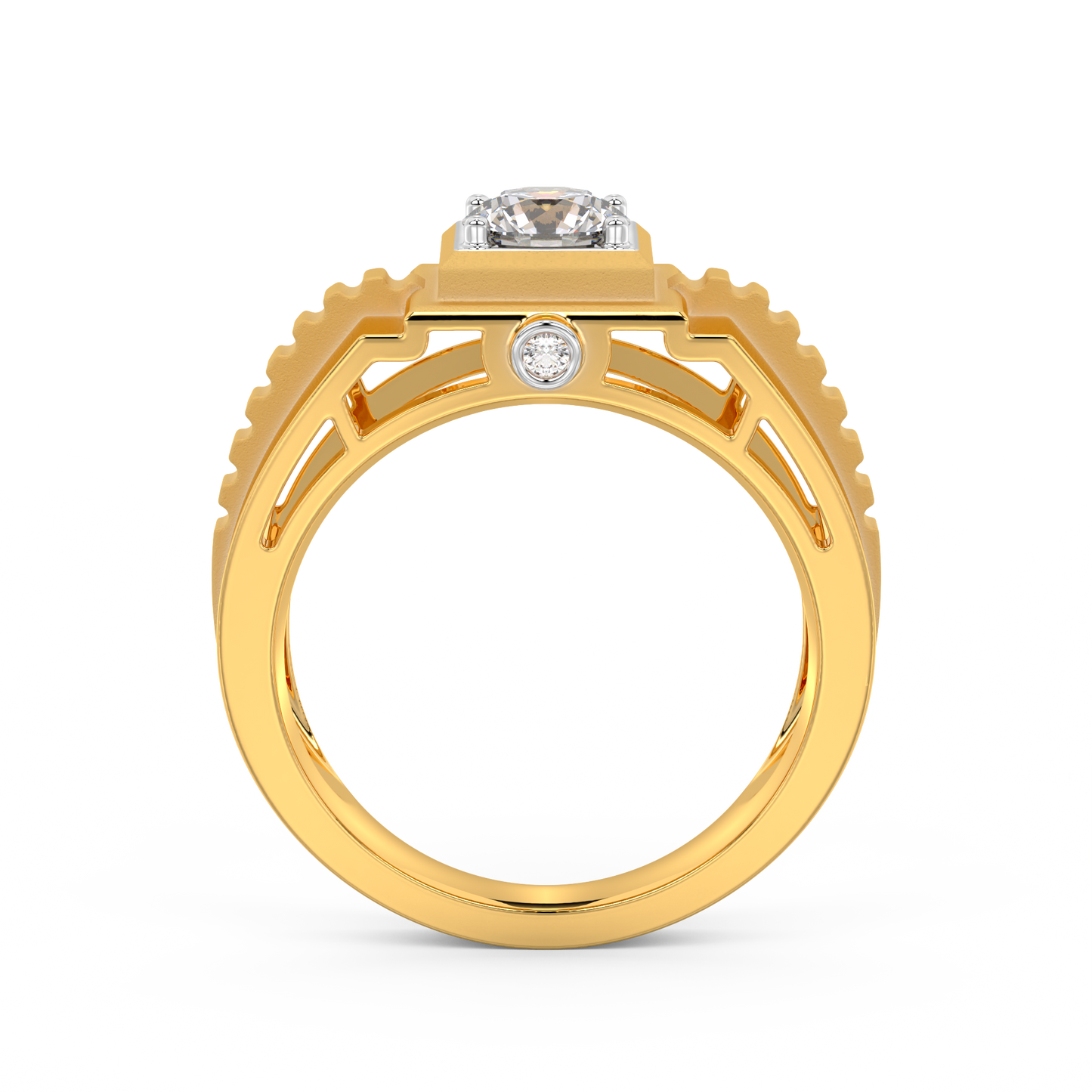 Diamond Ring for her in Yellow & White Gold DRG22570