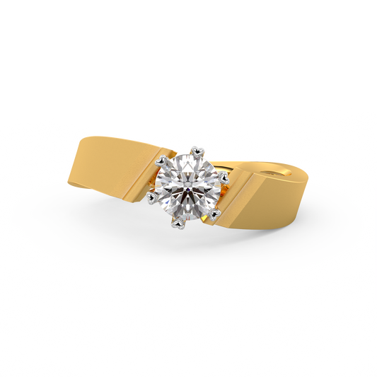 Diamond Ring for her in Yellow & White Gold DRG22571