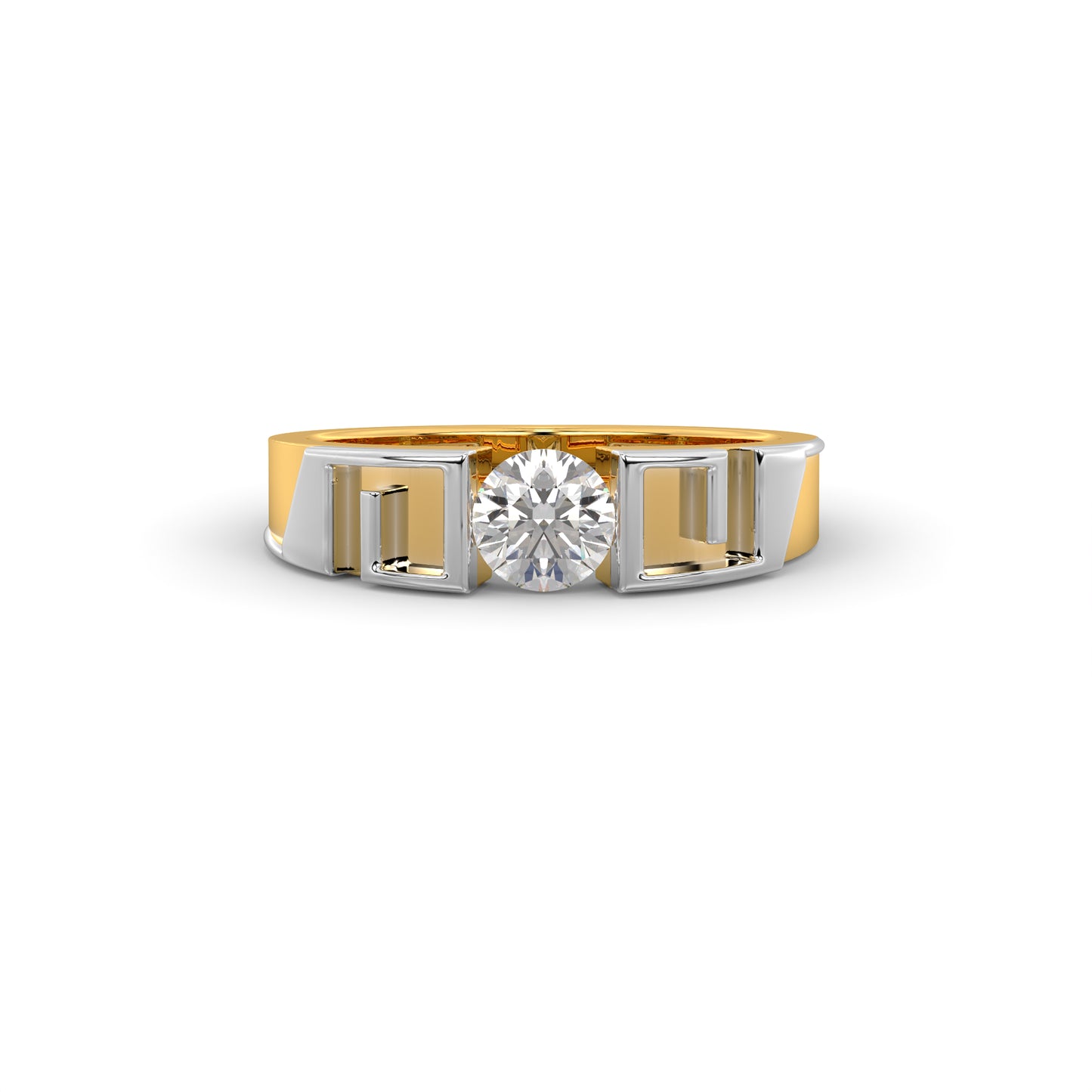 Diamond Ring for her in Yellow & White Gold DRG22590