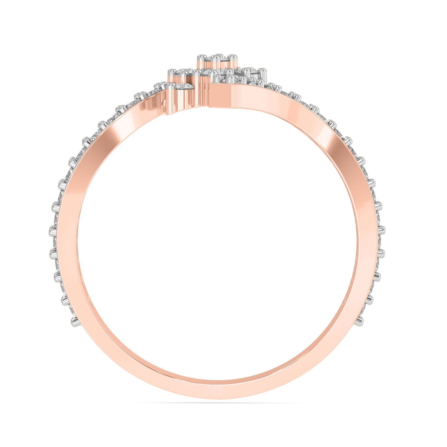 Diamond Ring for her in Rose Gold DRG22604