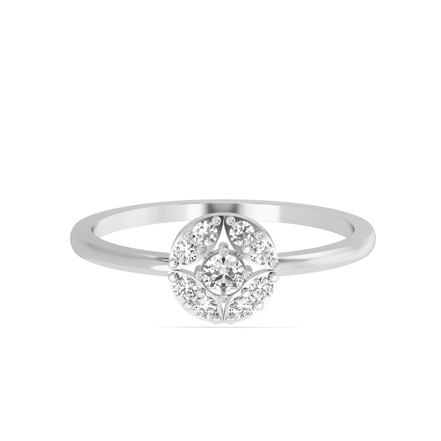 Diamond Ring for her in White Gold DRG22605