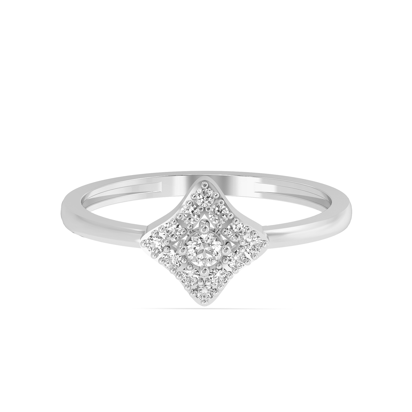 Diamond Ring for her in White Gold DRG22606