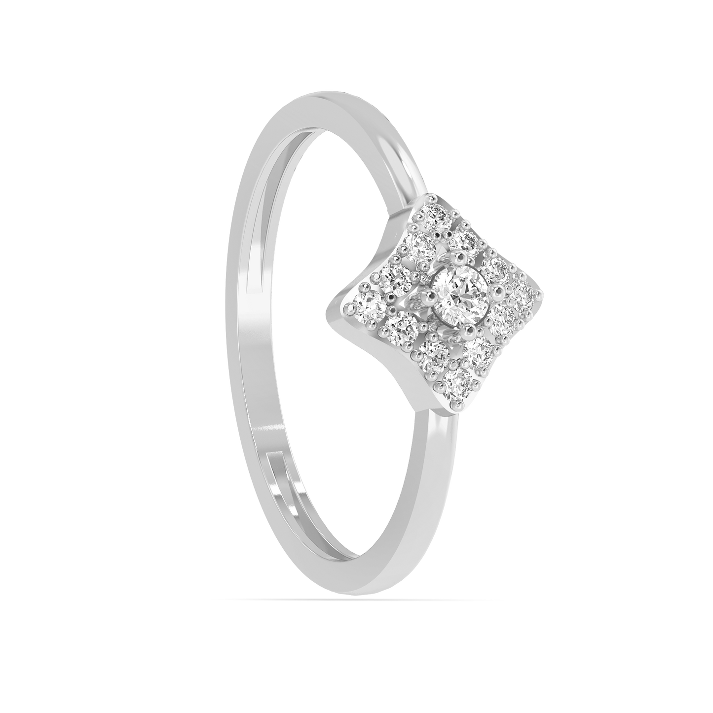 Diamond Ring for her in White Gold DRG22606