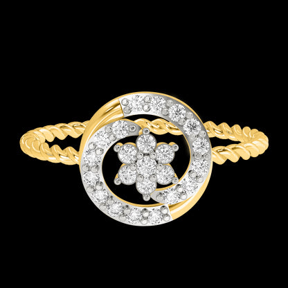 Diamond Ring for her in Yellow Gold DRG22607