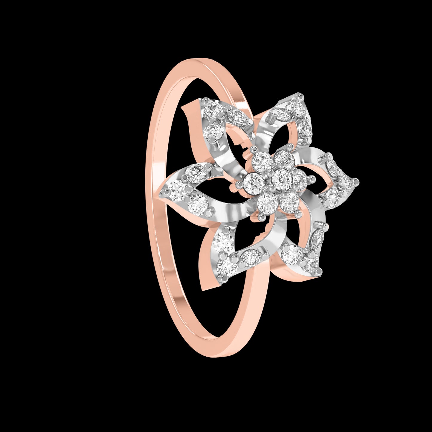 Diamond Ring for her in Rose Gold DRG22608