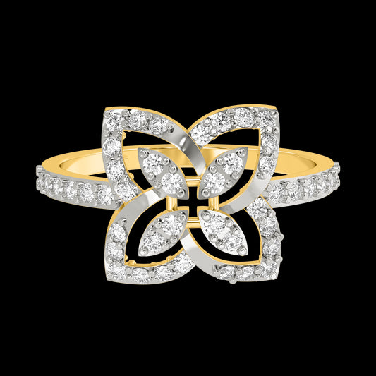 Diamond Ring for her in Yellow Gold DRG22609