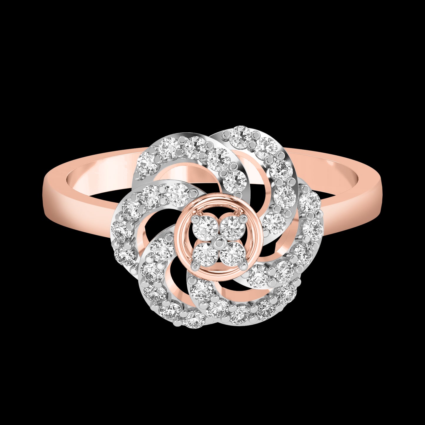 Diamond Ring for her in Rose Gold DRG22610