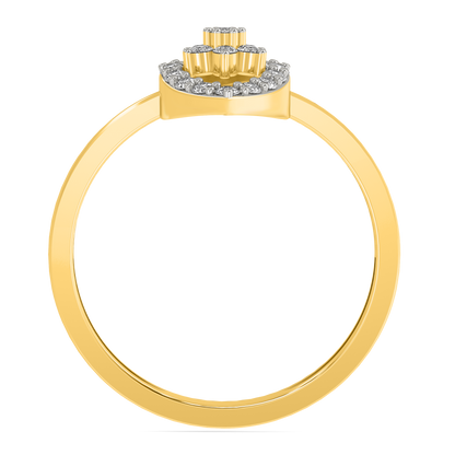 Diamond Ring for her in Yellow Gold DRG22612