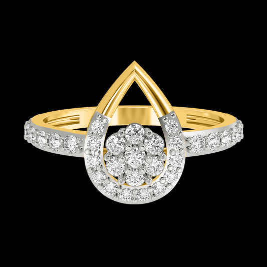 Diamond Ring for her in Yellow Gold DRG22613