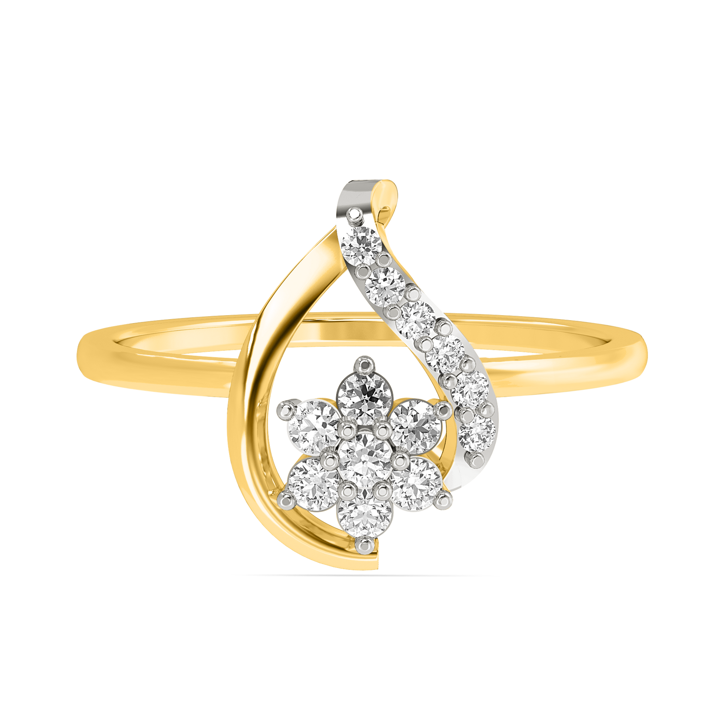 Diamond Ring for her in Yellow Gold DRG22614