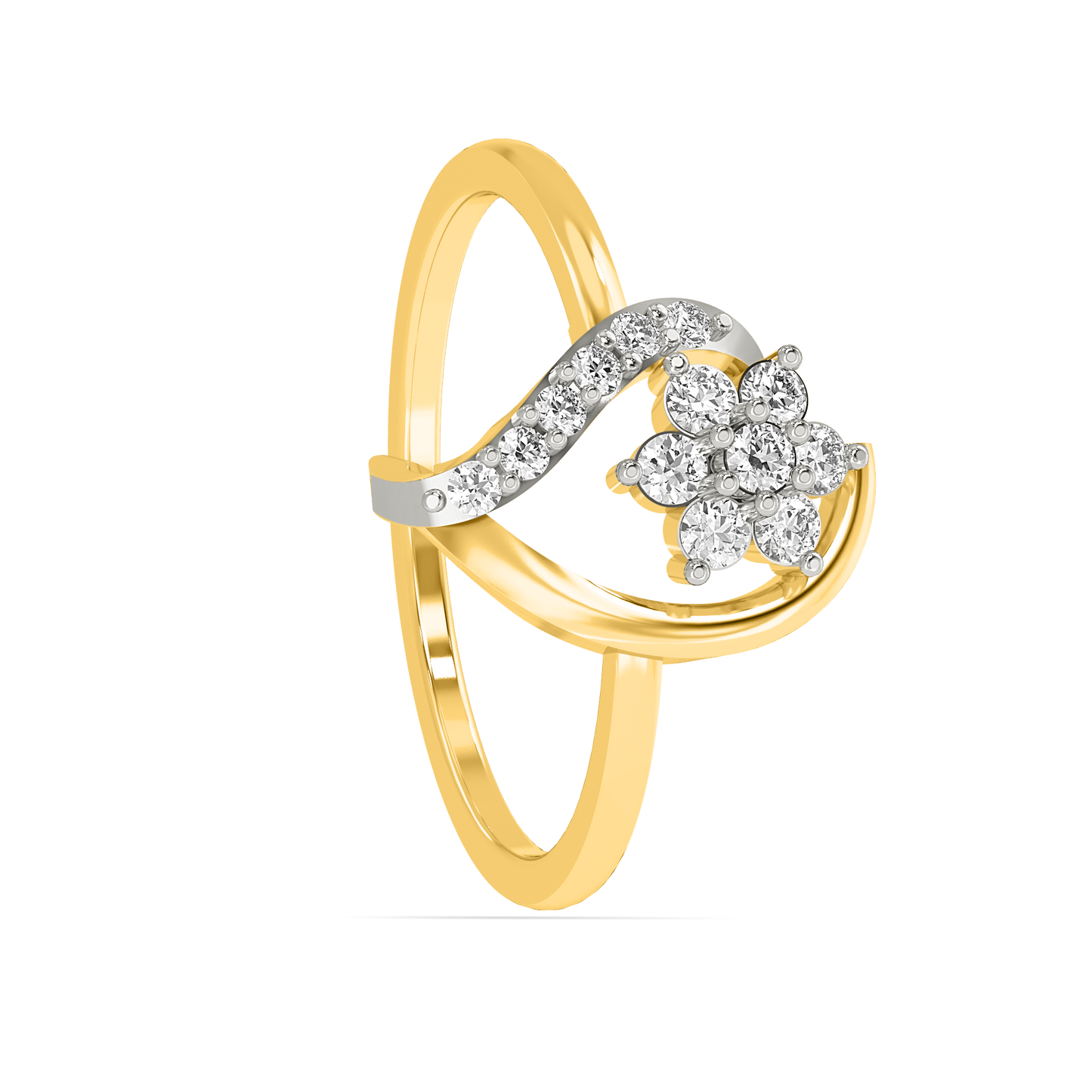 Diamond Ring for her in Yellow Gold DRG22614