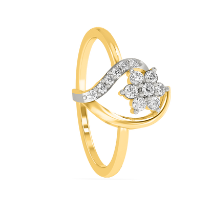 Diamond Ring for her in Yellow Gold DRG22614