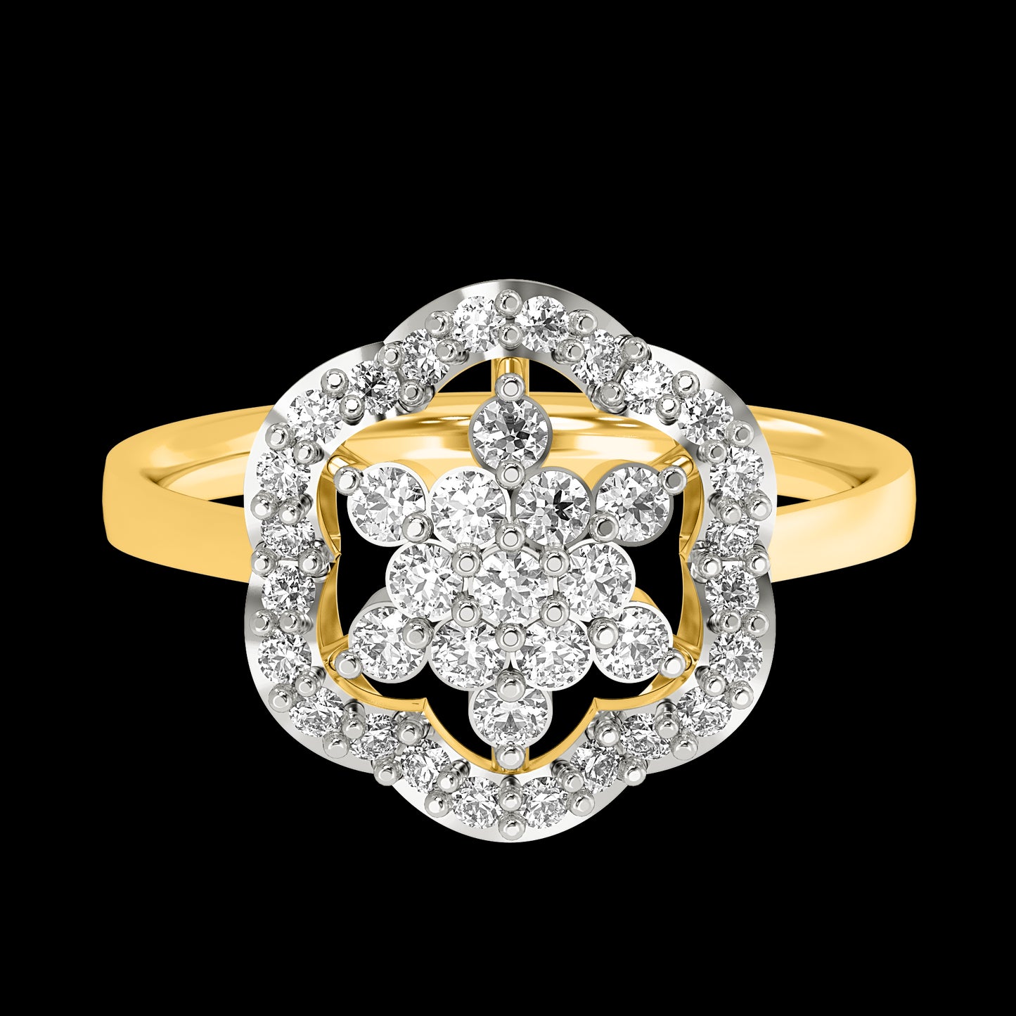 Diamond Ring for her in Yellow Gold DRG22615