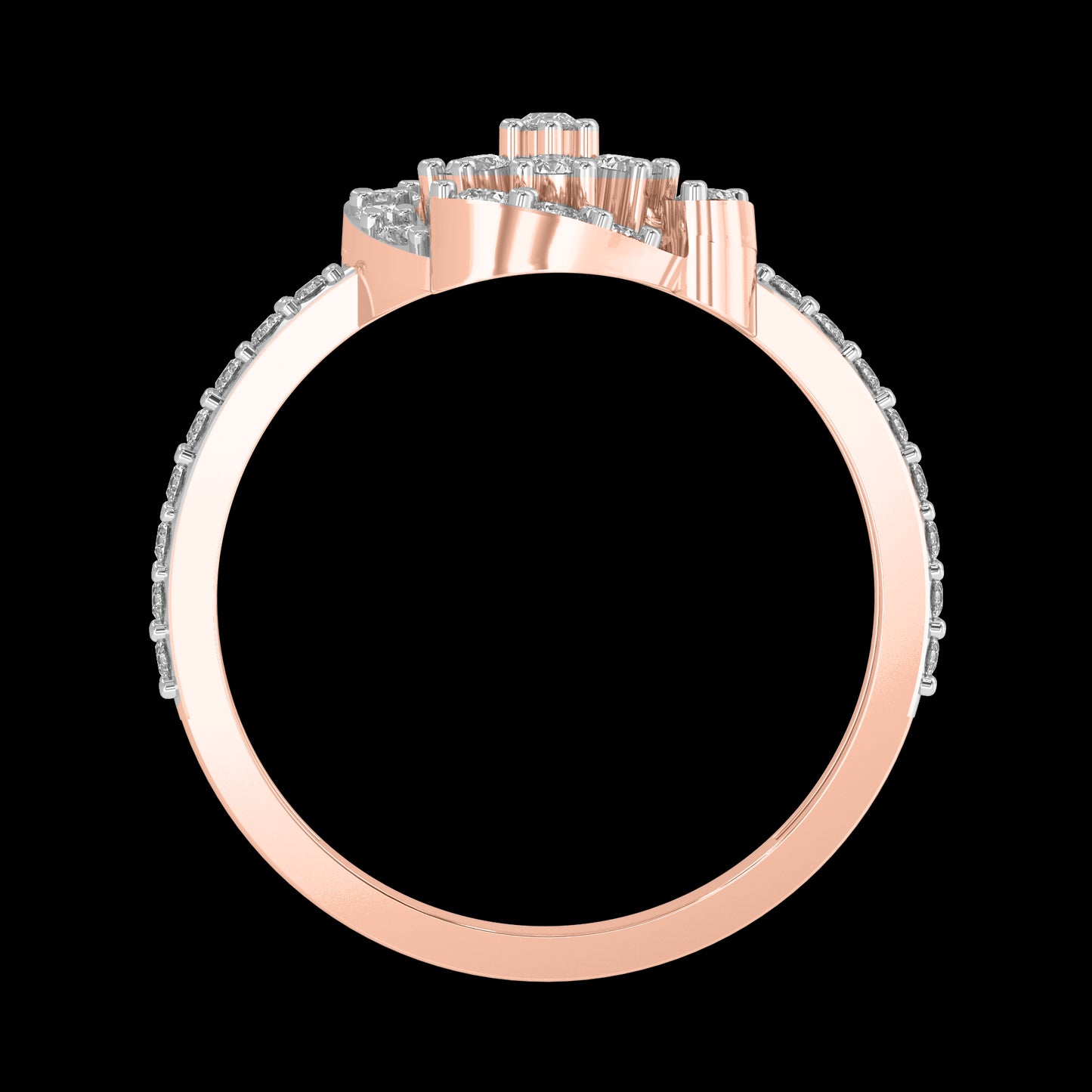 Diamond Ring for her in Rose Gold DRG22621