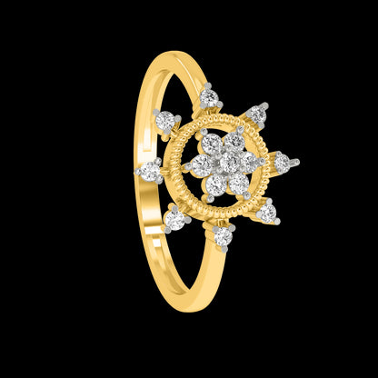 Diamond Ring for her in Yellow Gold DRG22622