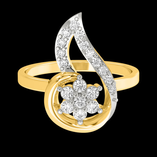 Diamond Ring for her in Yellow Gold DRG22627