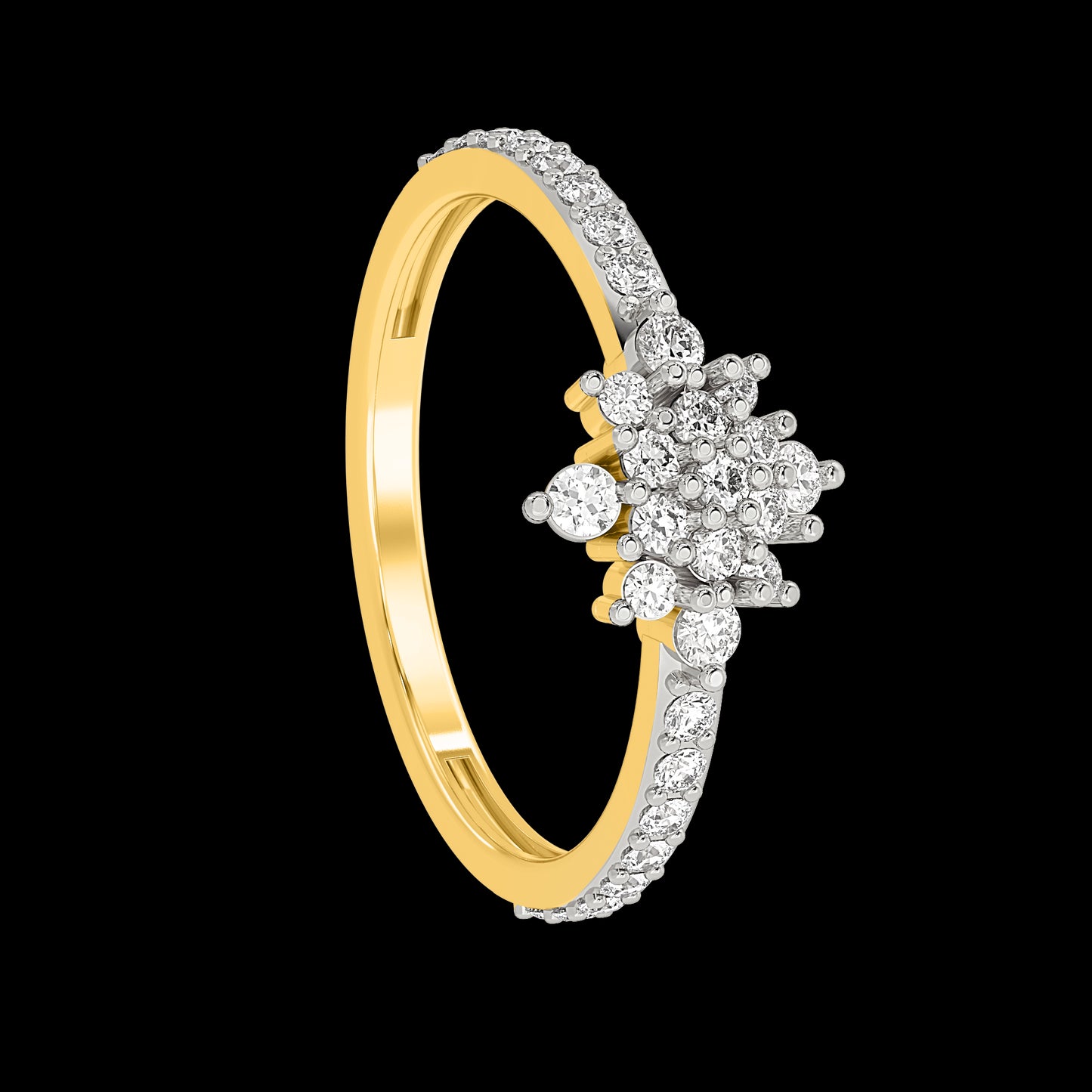 Diamond Ring for her in Yellow Gold DRG22631