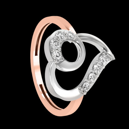 Diamond Ring for her in Rose & White Gold DRG22633