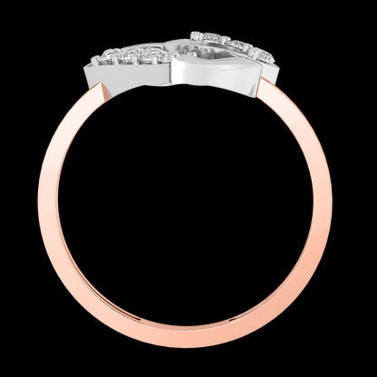 Diamond Ring for her in Rose & White Gold DRG22633