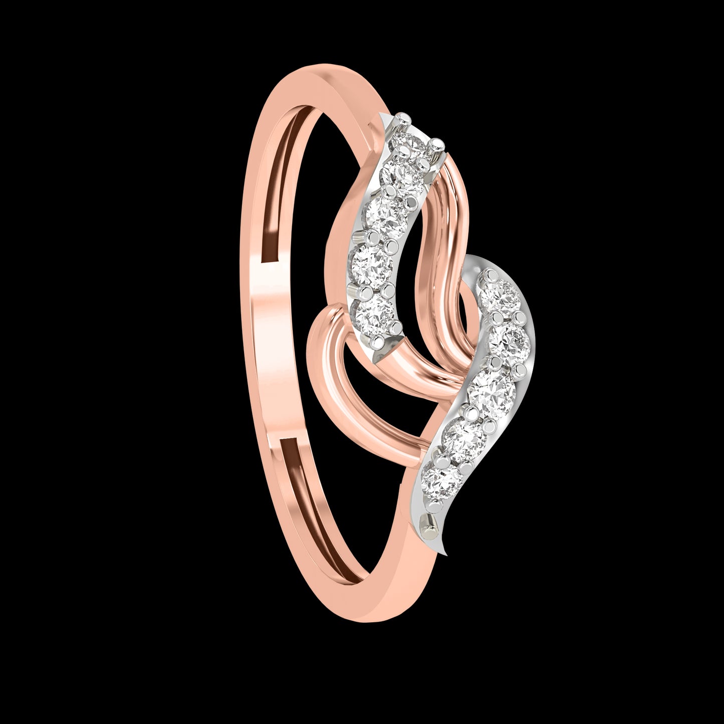 Diamond Ring for her in Rose Gold DRG22635