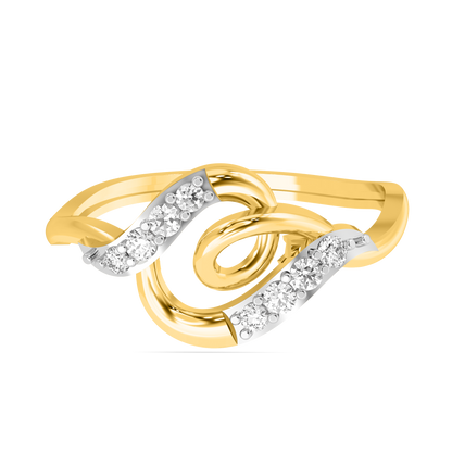 Diamond Ring for her in Yellow Gold DRG22636