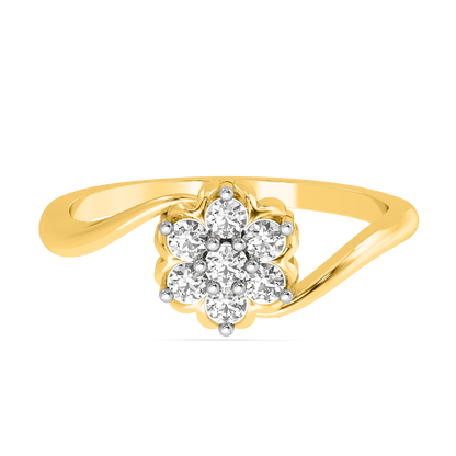 Diamond Ring for her in Yellow Gold DRG22638