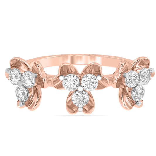 Diamond Ring for her in White & Rose Gold DRG22645