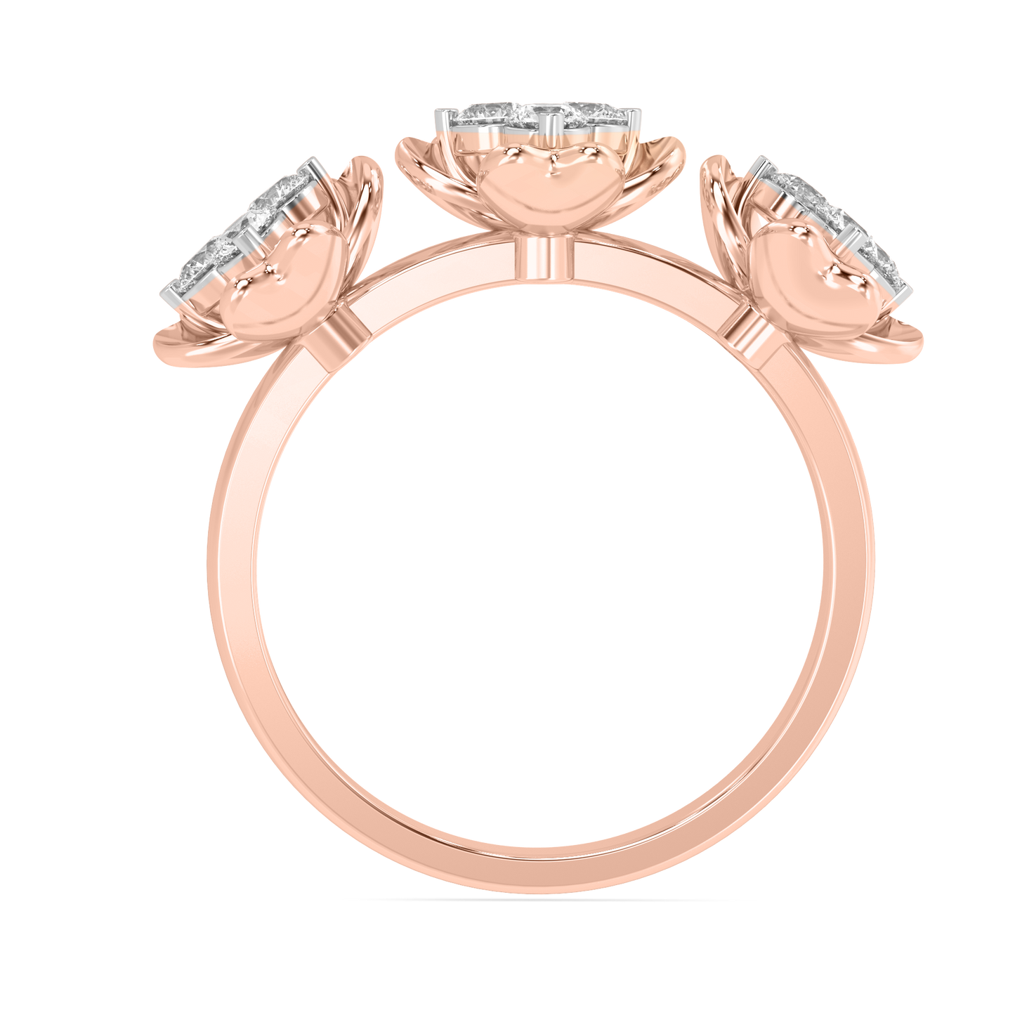 Diamond Ring for her in White & Rose Gold DRG22645