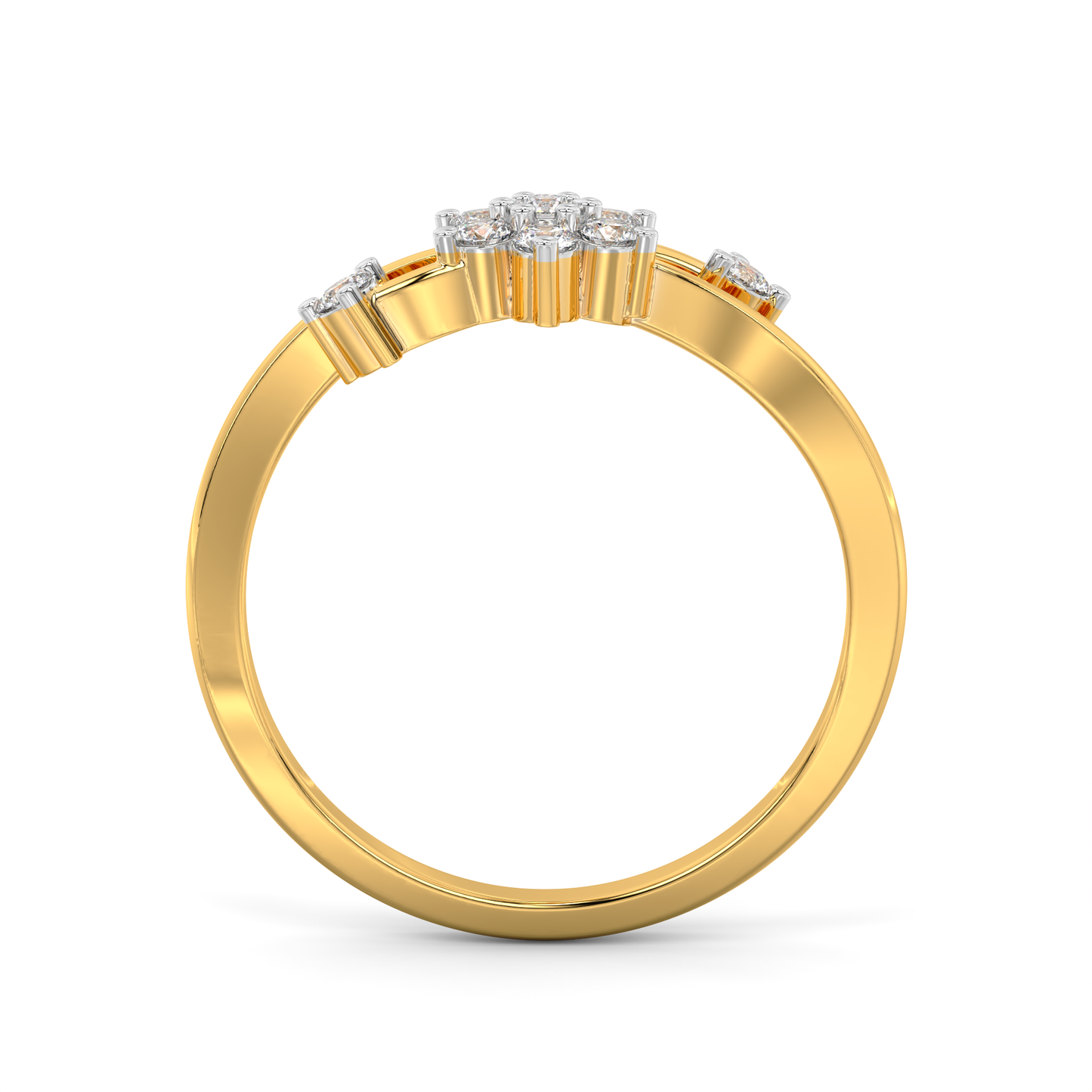 Diamond Ring for her in Yellow Gold DRG22649