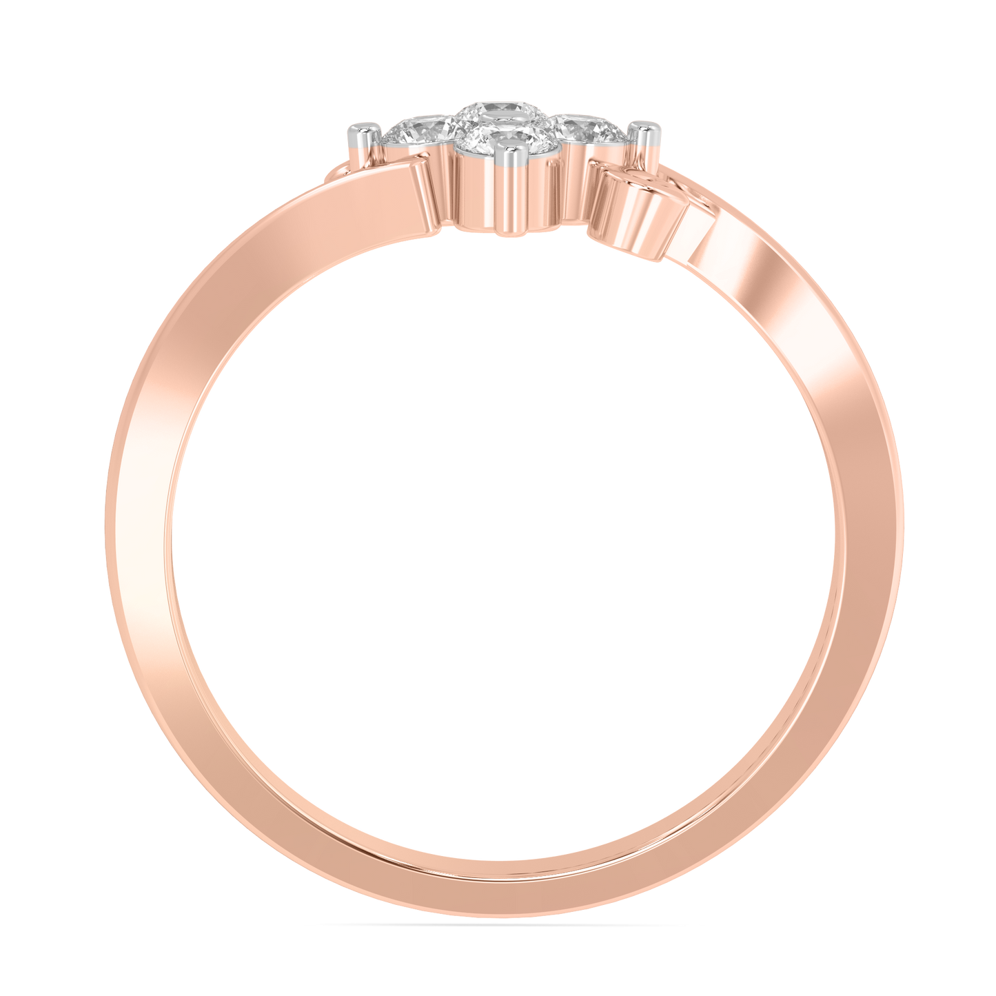 Diamond Ring for her in Rose Gold DRG22650