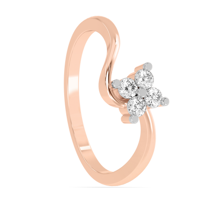 Diamond Ring for her in Rose Gold DRG22654