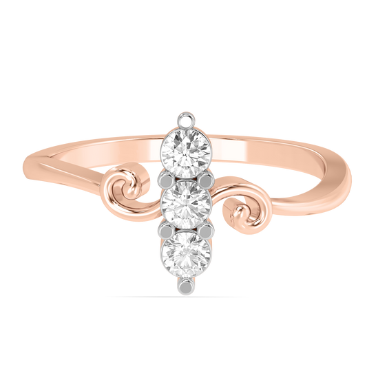 Diamond Ring for her in Rose Gold DRG22658