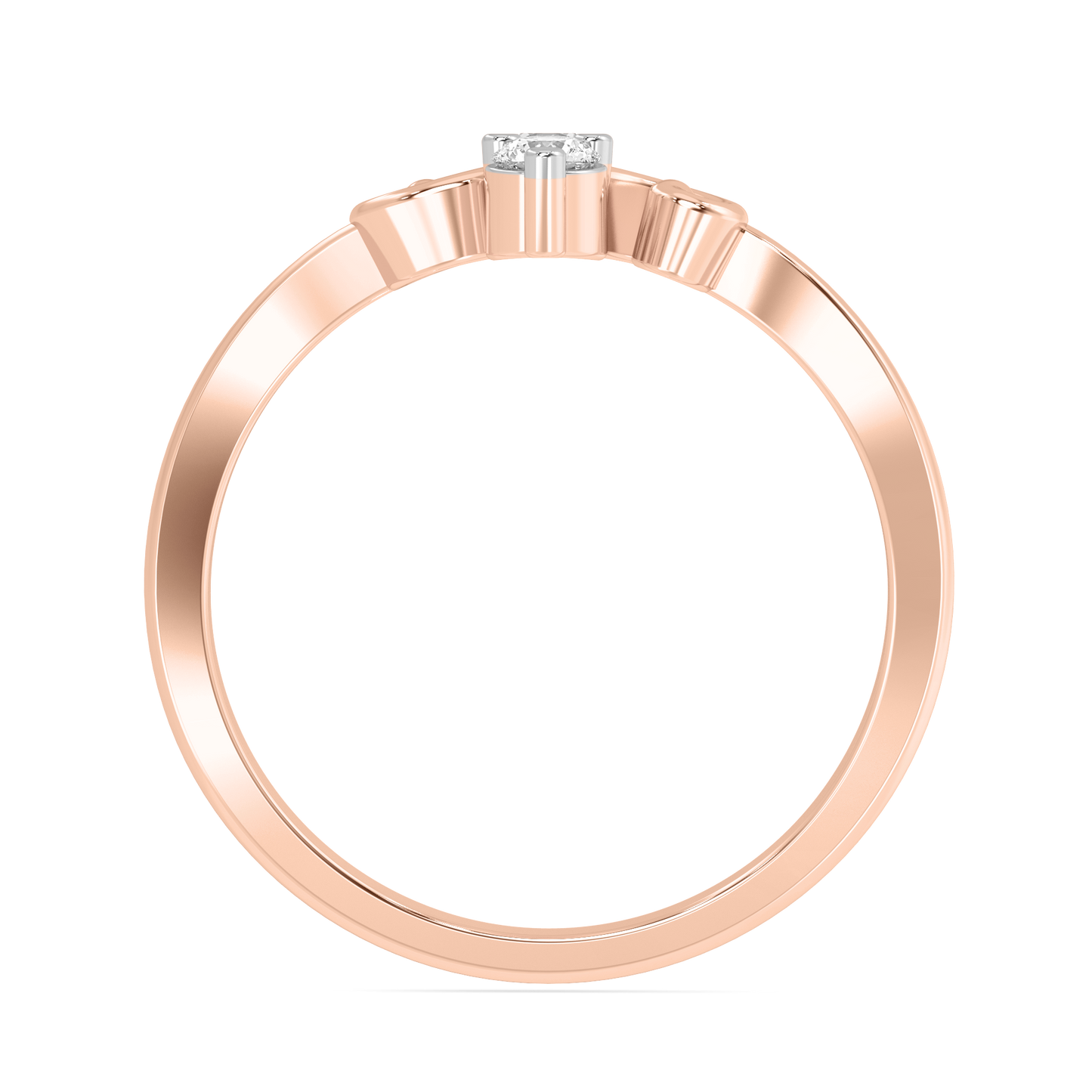 Diamond Ring for her in Rose Gold DRG22658