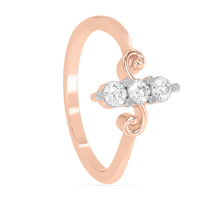 Diamond Ring for her in Rose Gold DRG22658