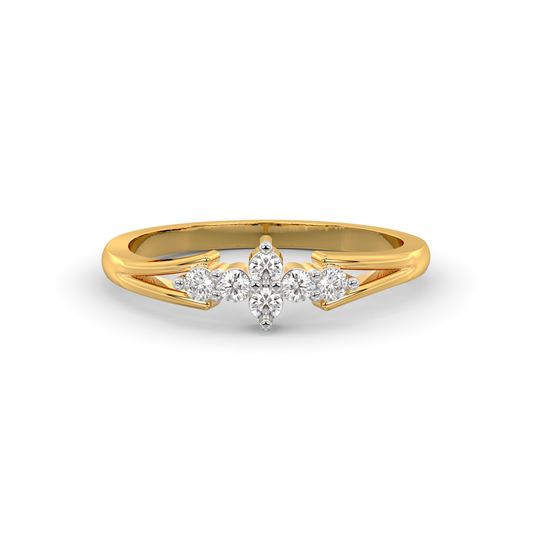 Diamond Ring for her in Yellow Gold DRG22663