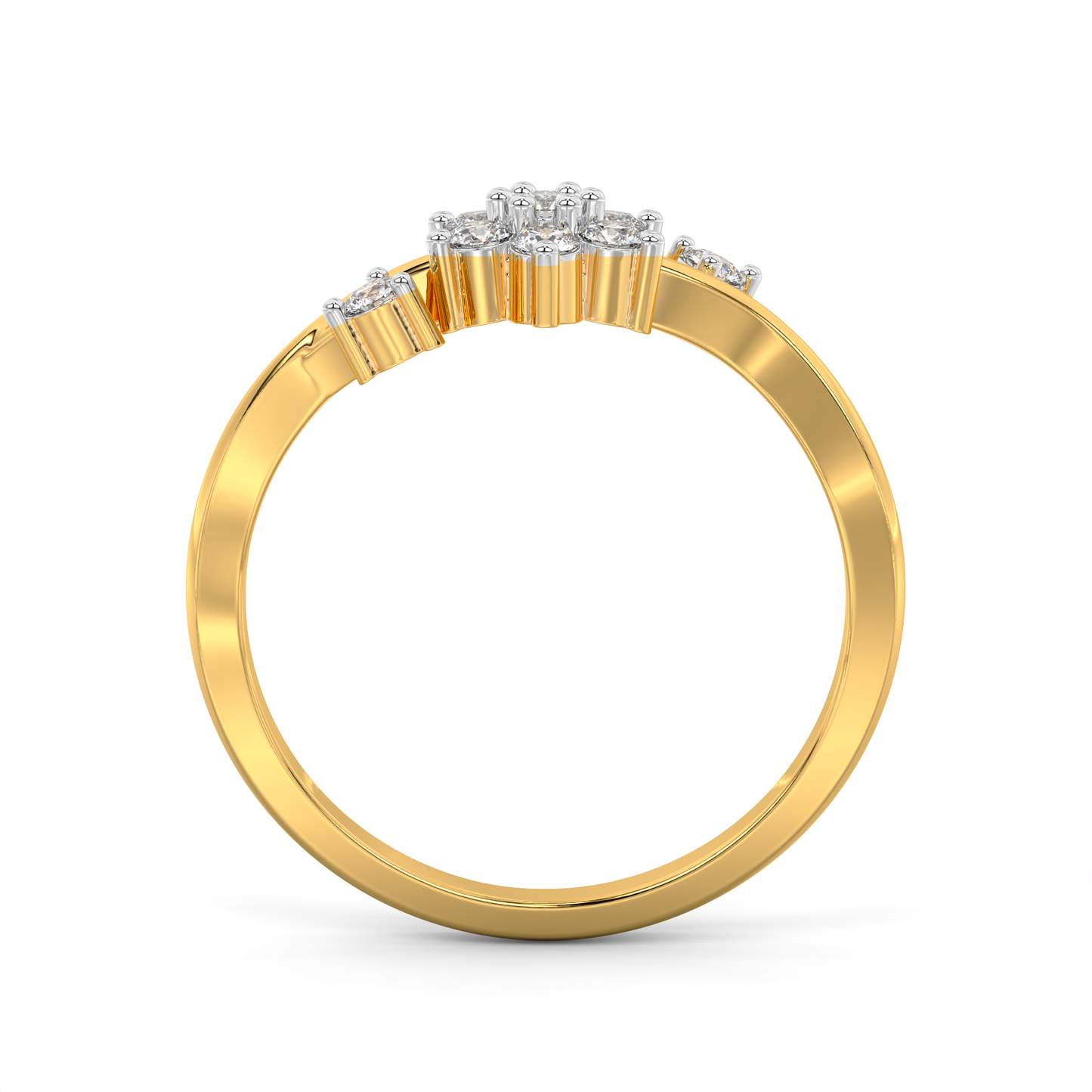 Diamond Ring for her in Yellow Gold DRG22664