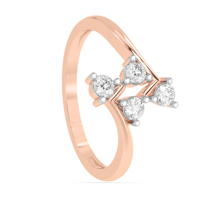 Diamond Ring for her in Rose Gold DRG22667