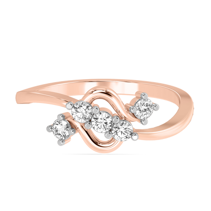 Diamond Ring for her in Rose Gold DRG22678