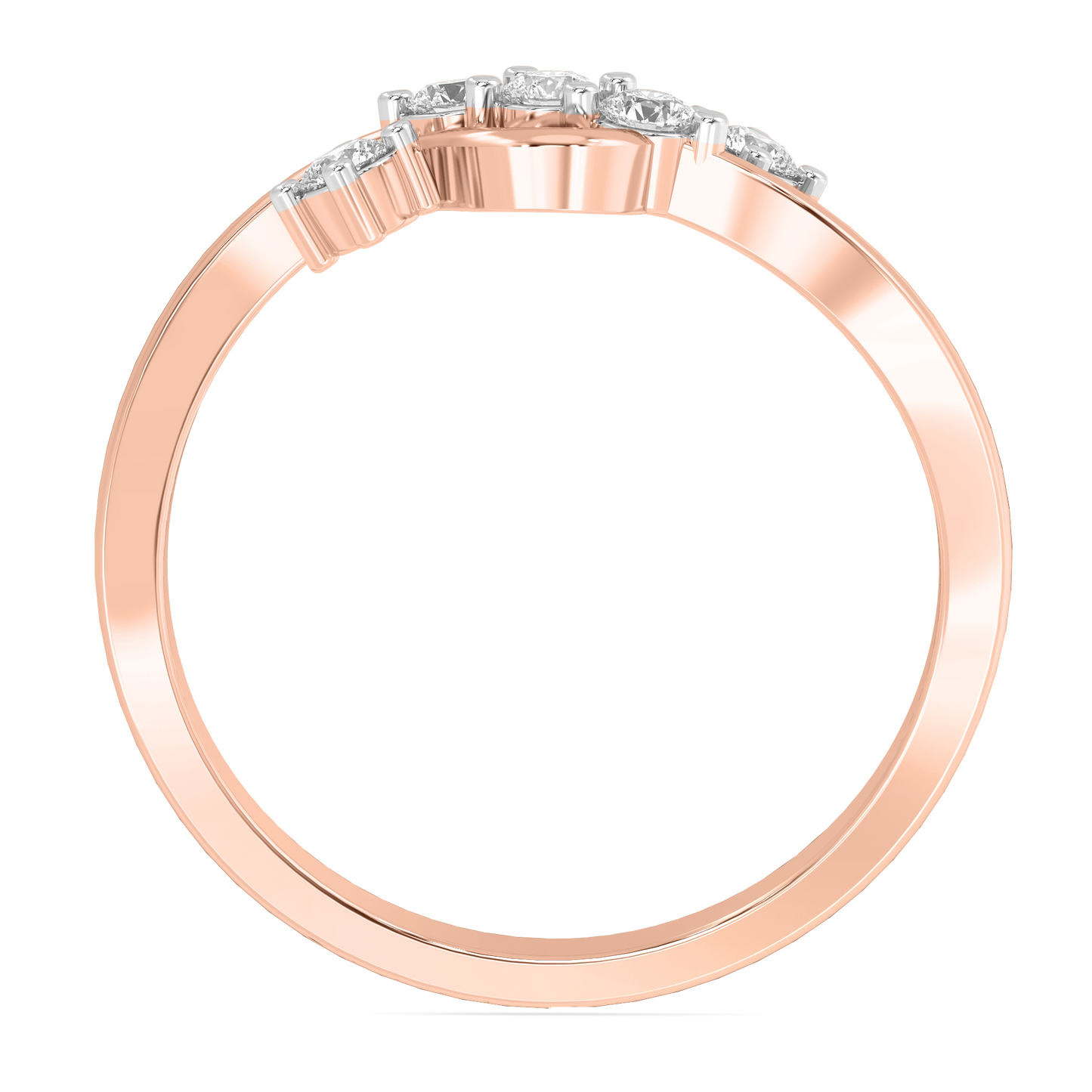 Diamond Ring for her in Rose Gold DRG22678