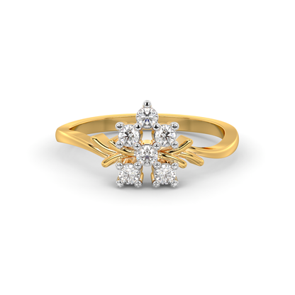 Diamond Ring for her in Yellow Gold DRG22683