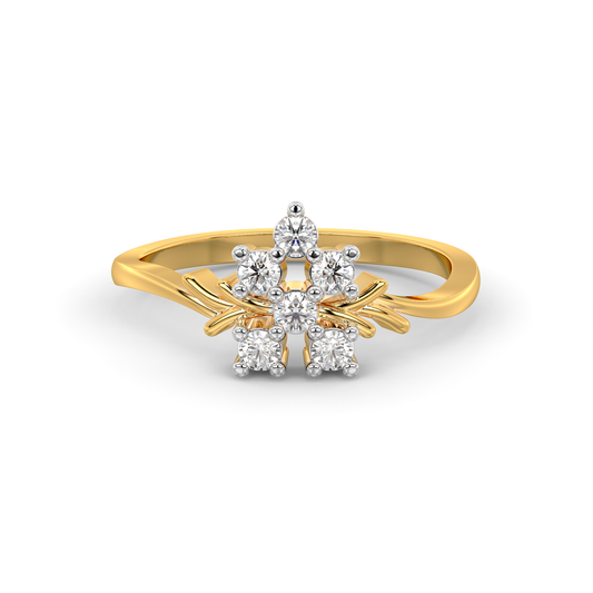 Diamond Ring for her in Yellow Gold DRG22683