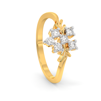 Diamond Ring for her in Yellow Gold DRG22683