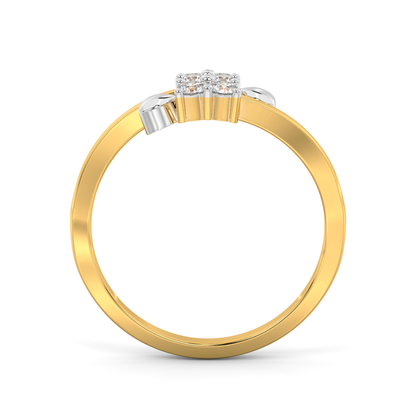 Diamond Ring for her in Yellow & White Gold DRG22686